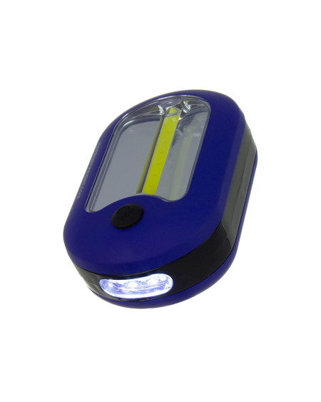 Latarka robocza z magnesem listwa LED COB / reflektor 3 x LED + baterie