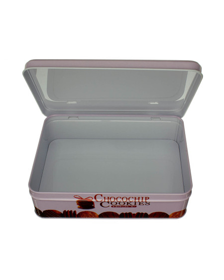 Metalowe pudełko na ciastka i słodycze 19,5 x 14 x 5,5 cm (1200 ml)