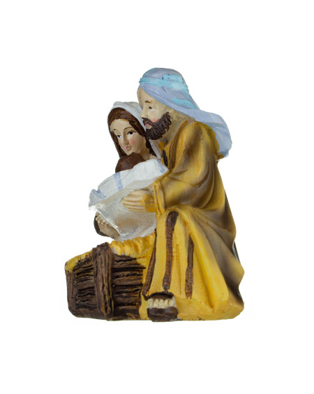Figurka do szopki Święta Rodzina w żłobku Maria Józef  i mały Jezus