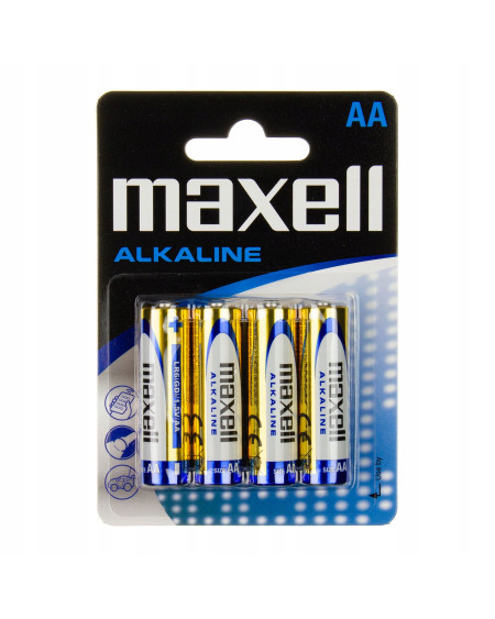 Bateria alkaliczna Maxell AA (LR6) komplet 4 sztuki