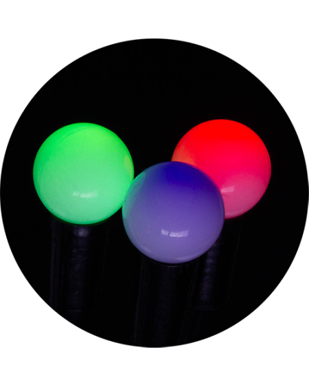 Ogrodowe lampki solarne kuleczki - multikolor RGB - zestaw 2 sztuki