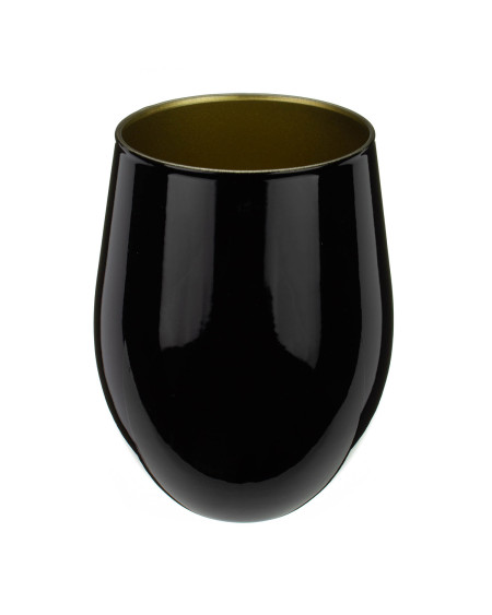 Szklanki do napojów i drinków Phoebe BLACK & GOLD 580 ml komplet 6 sztuk