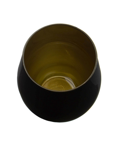 Szklanki do napojów i drinków Phoebe BLACK & GOLD 580 ml komplet 6 sztuk