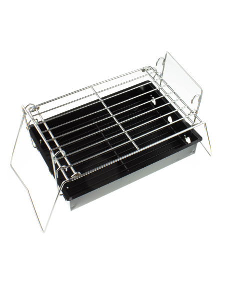 Grill węglowy składany - turystyczny ruszt 32 x 22 cm