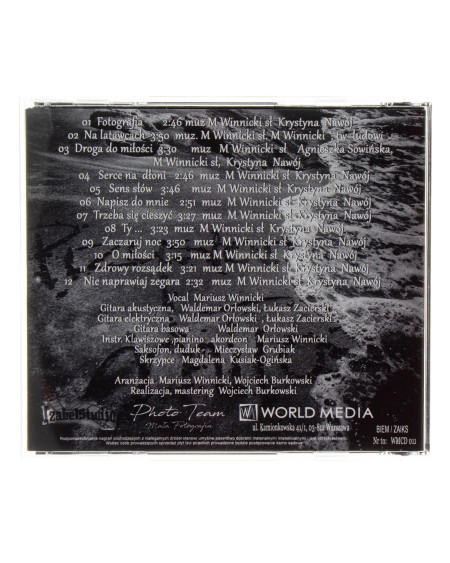 Przystanek Miłość - Mariusz Winnicki płyta CD z poezją śpiewaną