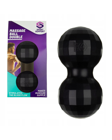 Masażer do ciała podwójna piłka SPORT SUPPORT 12,5 x 6 cm
