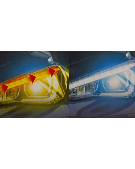 Zestaw samoprzylepnych listew LED z kierunkowskazem dynamicznym DUNLOP