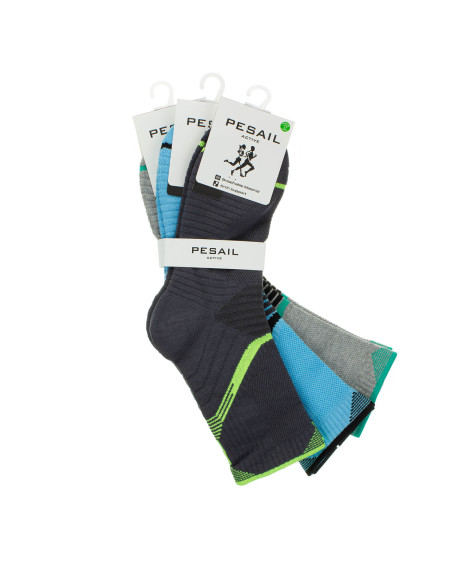 Skarpety sportowo-trekkingowe bezuciskowe 3 PARY mix KOLOR (rozmiar 40-44)