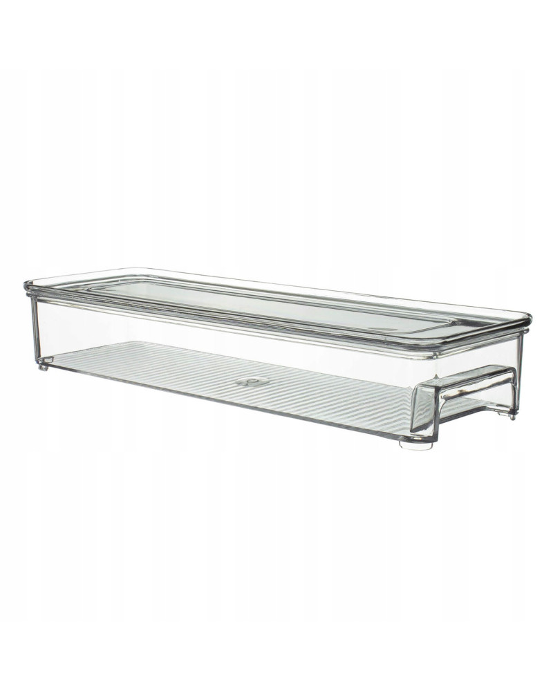 Pojemnik organizer do lodówki 800 ml z pokrywką 31,5 x 10,5 x 5 cm
