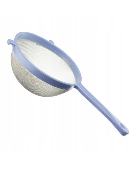Sitko kuchenne z rączką niebieskie 18 cm