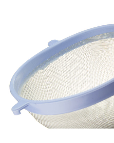 Sitko kuchenne z rączką niebieskie 18 cm