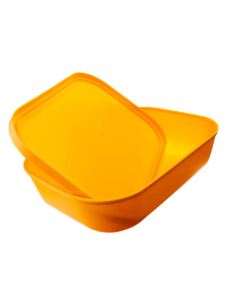 Uniwersalny pojemnik kuchenny 1500 ml żółty 25 x 18 x 6 cm