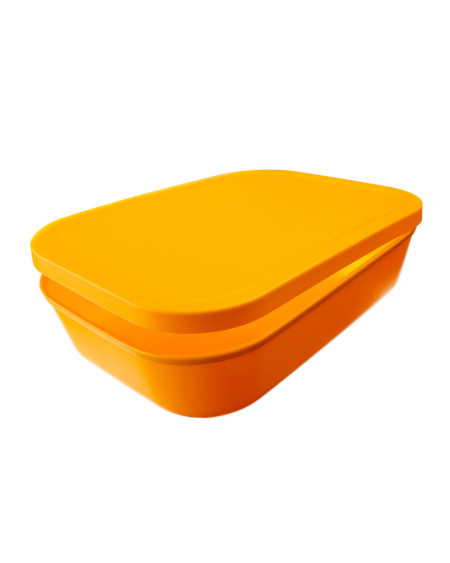 Uniwersalny pojemnik kuchenny 1500 ml żółty 25 x 18 x 6 cm