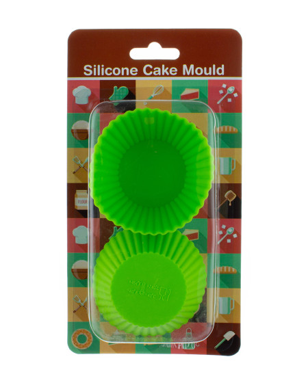 Silikonowa foremka do babeczek muffinek - zielona zestaw 6 szt