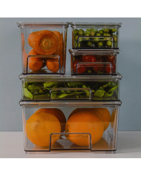 Pojemnik organizer do lodówki 4500 ml z pokrywką 31,5 x 21 x 10,5 cm