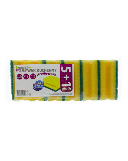 Zmywak kuchenny profilowany Homesay komplet 6 szt