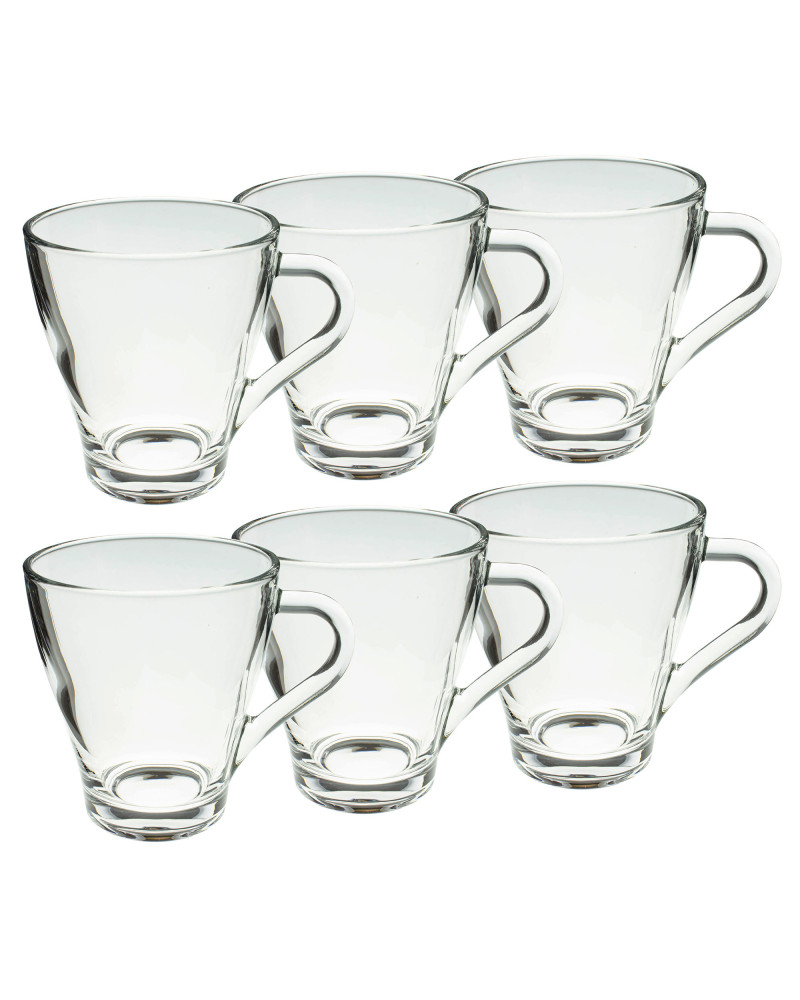 Szklanki do herbaty i kawy 230 ml zestaw 6 sztuk