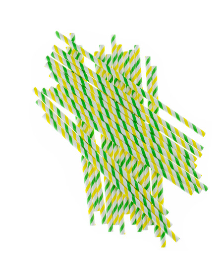 Słomki papierowe 197 x 6 mm komplet 25 szt