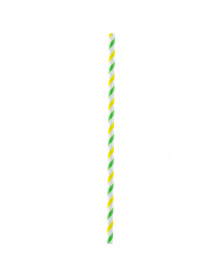 Słomki papierowe 197 x 6 mm komplet 25 szt