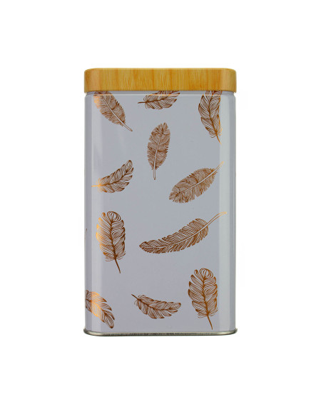 Metalowa puszka na kawę herbatę cukier 900 ml (9 x 9 x 15 cm)