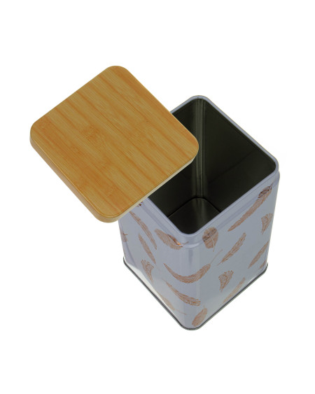 Metalowa puszka na kawę herbatę cukier 900 ml (9 x 9 x 15 cm)