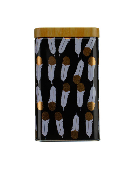 Metalowa puszka na kawę herbatę cukier 900 ml (9 x 9 x 15 cm)