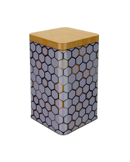 Metalowy pojemnik na produkty sypkie mąka cukier 1500 ml (10 x 10 x 18 cm)