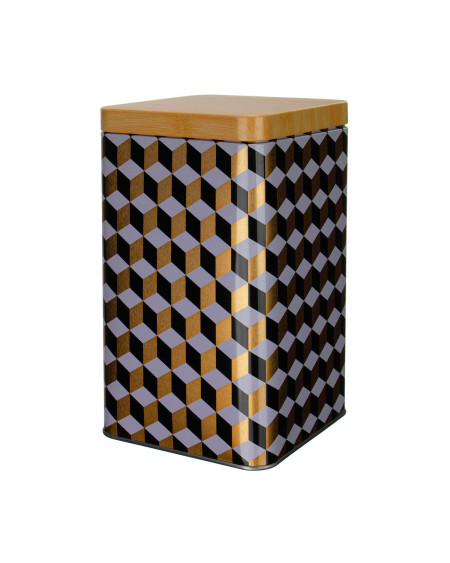 Metalowy pojemnik na produkty sypkie mąka cukier 1500 ml (10 x 10 x 18 cm)