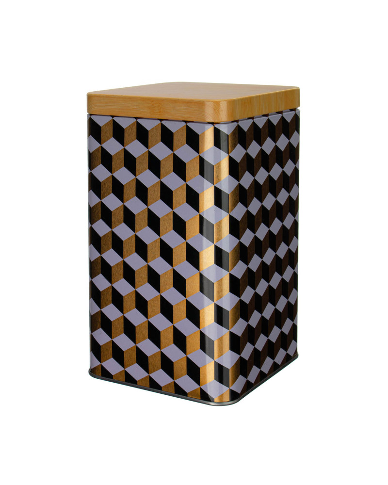 Metalowy pojemnik na produkty sypkie mąka cukier 1500 ml (10 x 10 x 18 cm)