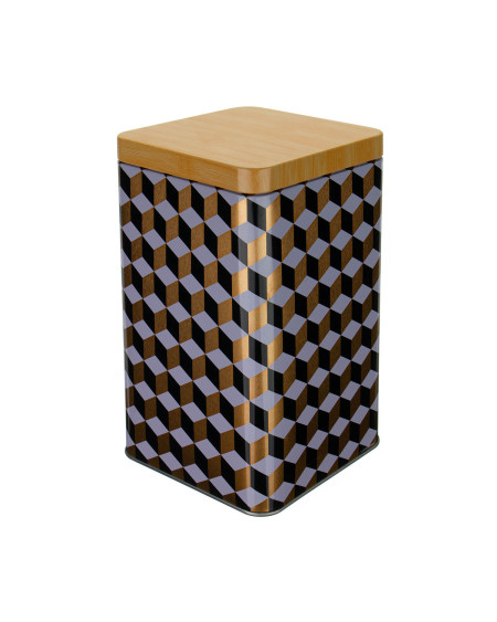 Metalowy pojemnik na produkty sypkie mąka cukier 1500 ml (10 x 10 x 18 cm)