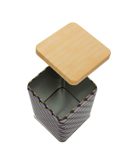 Metalowy pojemnik na produkty sypkie mąka cukier 1500 ml (10 x 10 x 18 cm)