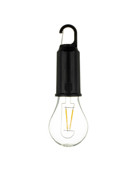 Lampa turystyczna żarówka kempingowa - SOLARNY panel słoneczny + USB-C