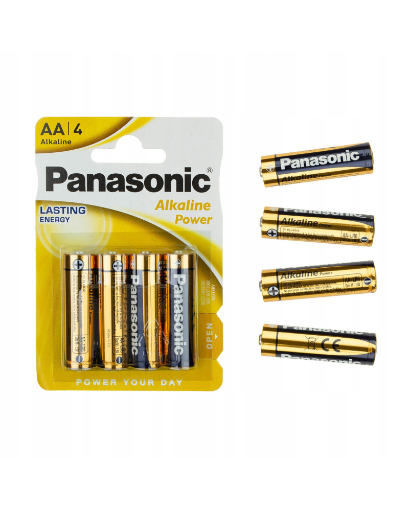 Baterie alkaliczne PANASONIC AA/LR6 1,5 V - 4 sztuki