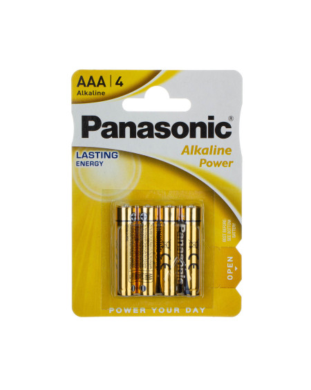 Baterie alkaliczne PANASONIC AAA/LR03 1,5 V - 4 sztuki