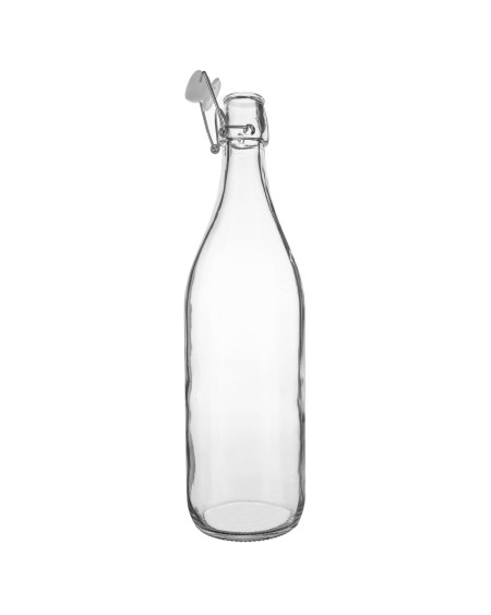 Szklana butelka 1000 ml zamykana mechanicznym korkiem
