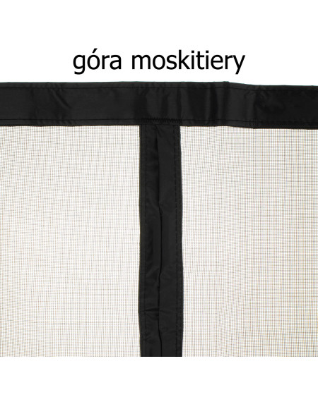 Moskitiera magnetyczna na drzwi balkonowe włókno szklane 100 x 220 czarna