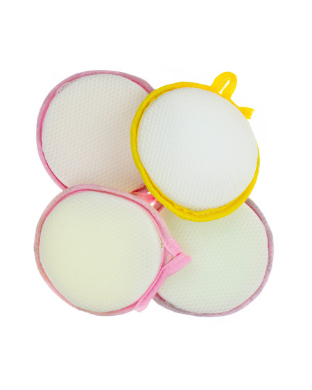 Dwustronny okrągły zmywak czyścik kuchenny - zestaw 3 szt