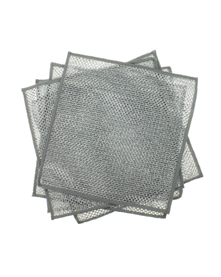 Druciane ściereczki do mycia dwuwarstwowe 20 x 20 cm - zestaw 5 sztuk
