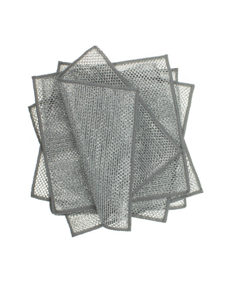 Druciane ściereczki do mycia dwuwarstwowe 20 x 20 cm - zestaw 5 sztuk