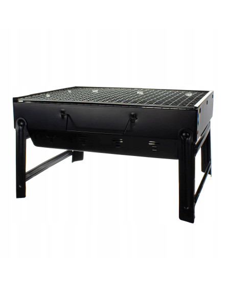 Grill węglowy turystyczny składany ruszt 35 x 27 cm