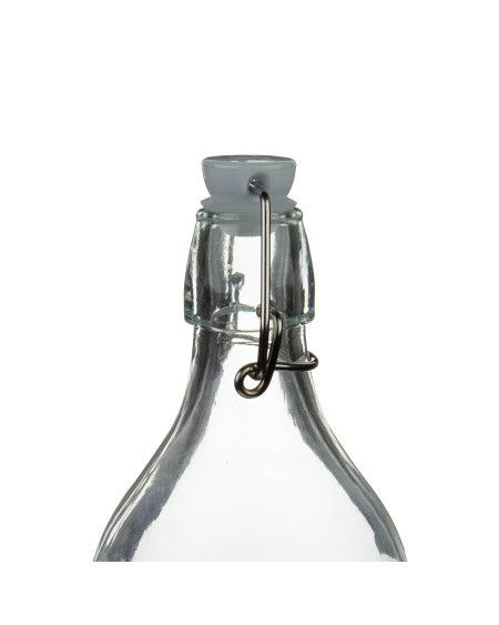 Szklana butelka 1000 ml zamykana mechanicznym korkiem