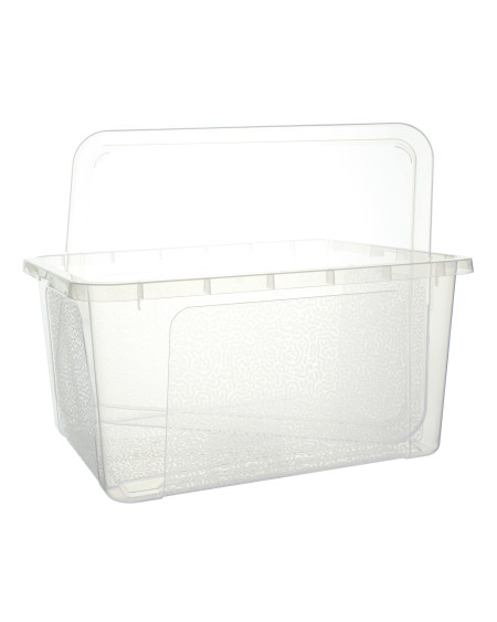 Pojemnik plastikowy z pokrywą MULTIBOX 20 litrów przezroczysty 40x33x20 cm