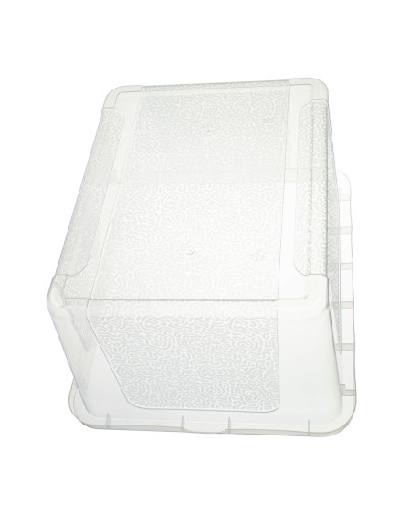 Pojemnik plastikowy z pokrywą MULTIBOX 20 litrów przezroczysty 40x33x20 cm