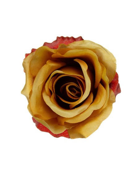 Sztuczny kwiat róży herbaciany 10 cm do wyrobu dekoracji florystycznych