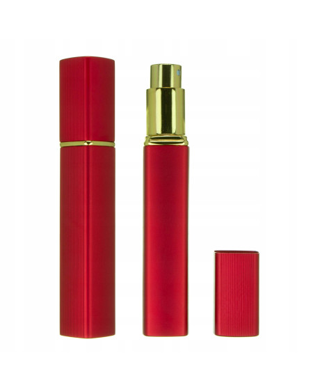 Atomizer podróżny do perfum 12 ml - czerwone aluminiowe etui 1 sztuka