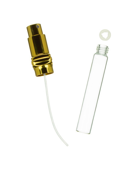 Atomizer podróżny do perfum 12 ml - brązowe aluminiowe etui 1 sztuka