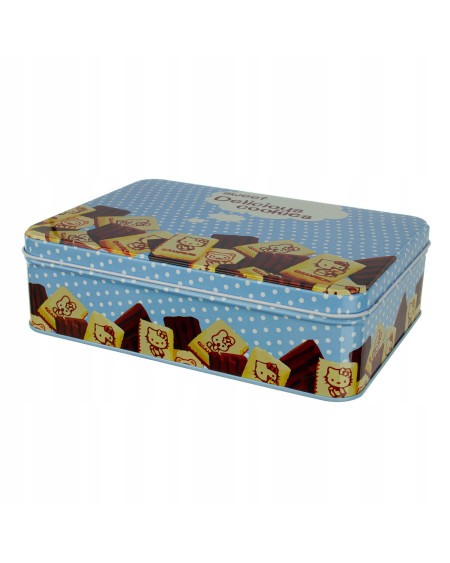 Metalowe pudełko na ciastka i słodycze 19,5 x 14 x 5,5 cm (1200 ml)