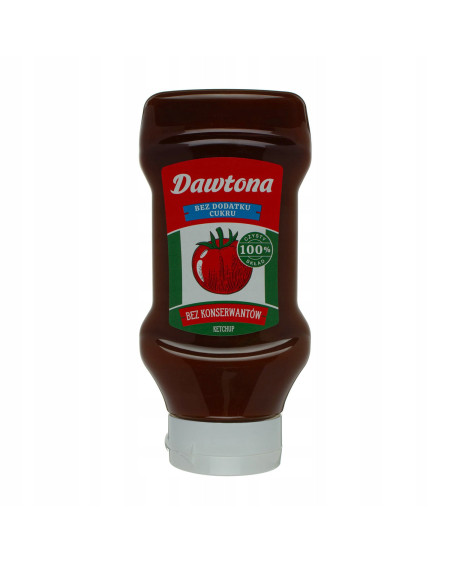 Ketchup łagodny pomidorowy Dawtona 450 g bez dodatku cukru i konserwantów