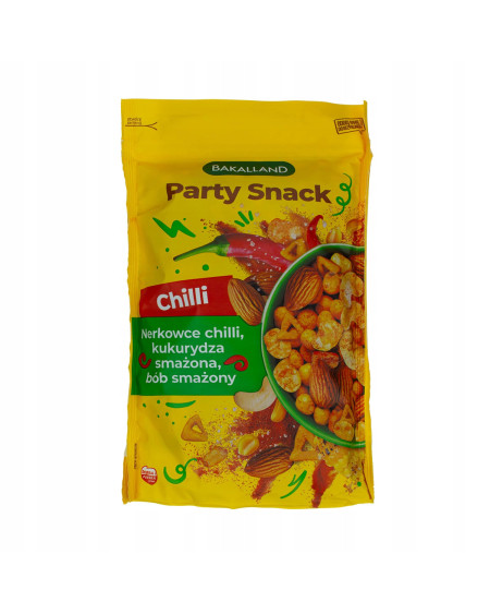 Party Snack Chilli 170 g - nerkowce chilli, kukurydza smażona, bób smażony