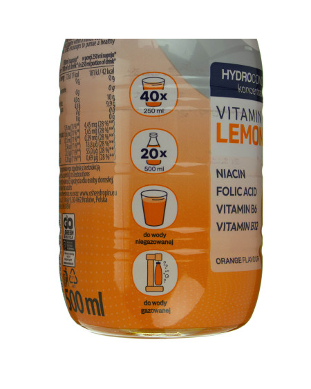 OSHEE DROP IN Vitamin Lemonade Hydrokoncentrat ORANGE 500 ml